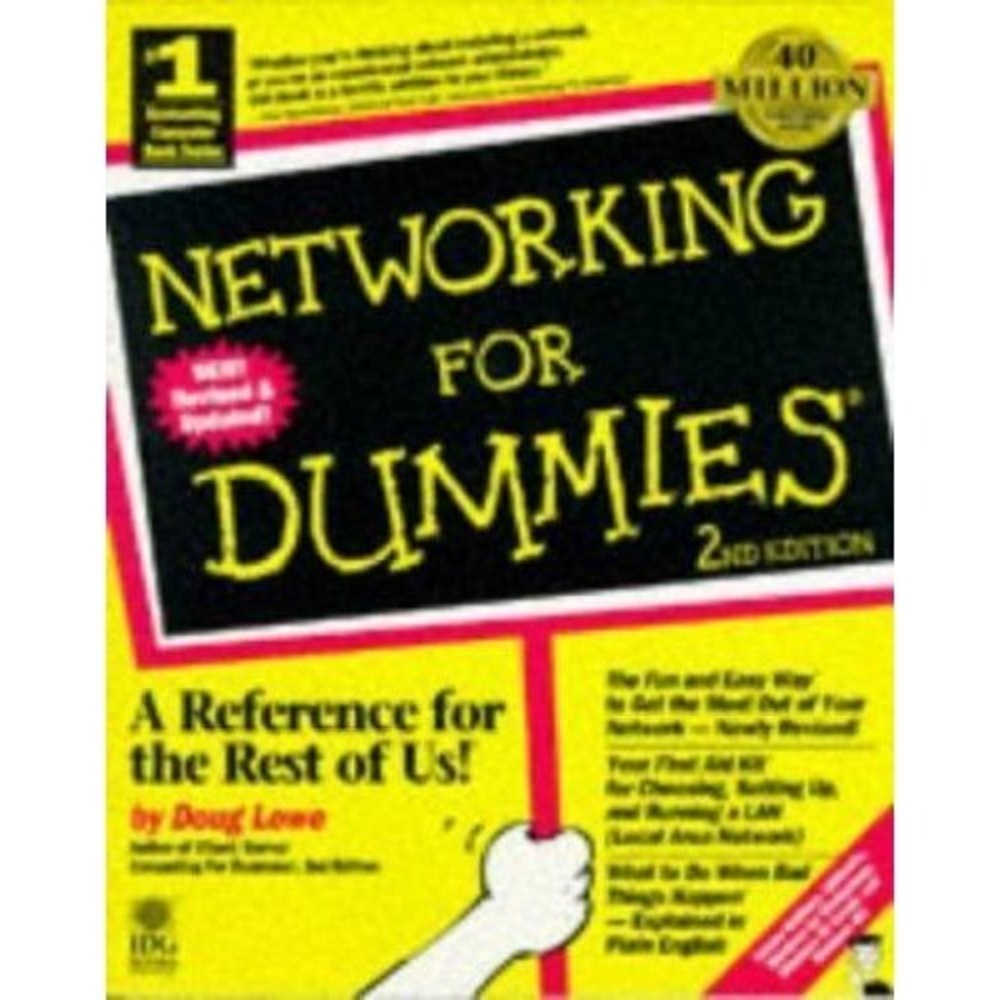 Networking For Dummies 2nd Edition Doug Lowe Paperback Textbook 9781568846187